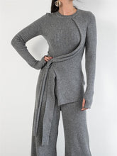 Load image into Gallery viewer, Fashionable Casual Simple Solid Color Women&#39;S Knitted Suit
