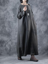 Load image into Gallery viewer, Face Pattern Long Casual Dress for Fall Winter
