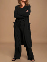 Load image into Gallery viewer, Fashion Casual Loose Round Neck Top Pants and Coat Suit
