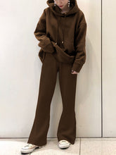 Load image into Gallery viewer, Solid Color Comfortable Loose Hooded Suit
