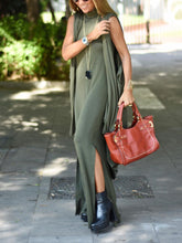 Load image into Gallery viewer, Fashion Casual High Neck Sleeveless Women&#39;S Long Two-Piece Suit
