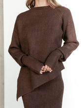 Load image into Gallery viewer, Elegant Loose LongSleeved Top and Skirt Knit Suit

