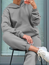 Load image into Gallery viewer, Loose Comfortable Solid Color Hooded Two-Piece Suit
