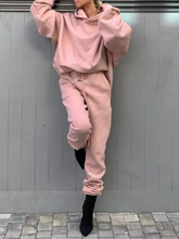 Load image into Gallery viewer, Fashionable Hooded Casual Letter Printing Women&#39;S Suit
