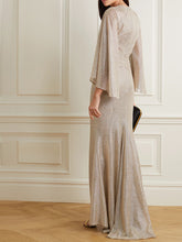 Load image into Gallery viewer, V-neck Long Sleeve Elegant Evening Dress
