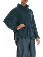 Load image into Gallery viewer, High Neck Loose Solid Color Wool Sweater
