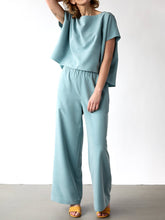 Load image into Gallery viewer, Simple Casual Loose Top Pants Suit
