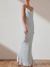 Load image into Gallery viewer, Sling Irregular Collar Evening Dress
