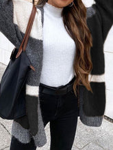 Load image into Gallery viewer, Autumn And Winter Fashion Women&#39;S Color Matching Sweater Coat
