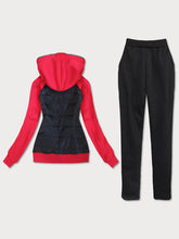 Load image into Gallery viewer, Casual Loose Long Sleeved Hooded Striped Coat Pants Suit
