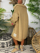 Load image into Gallery viewer, Loose Casual Lapel Knitted Sweater Warm Coat
