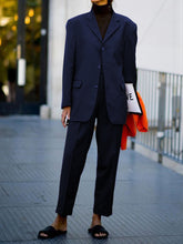 Load image into Gallery viewer, Women&#39;s Fashion Suit Lapel Solid Color Casual Two-piece Suit
