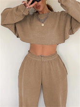 Load image into Gallery viewer, High-Grade Solid Color Casual Sports Women&#39;S Suit
