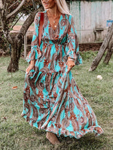 Load image into Gallery viewer, Retro Ethnic Style Totem Print Women&#39;S Holiday Dress
