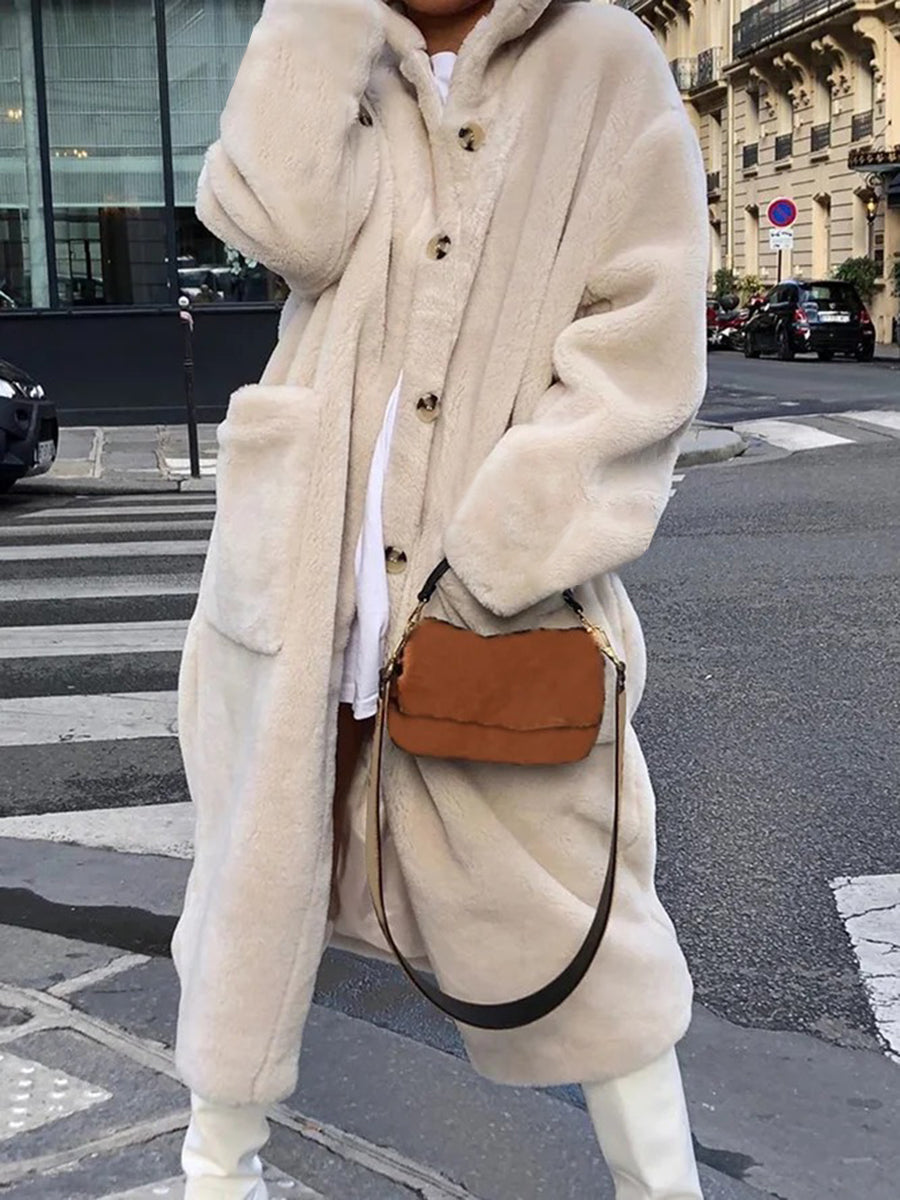 Pure Color Warm Thick Coat