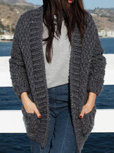 Load image into Gallery viewer, Solid Color Knitted Cardigan Casual Coat
