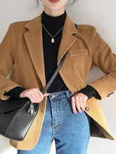 Load image into Gallery viewer, Fashion Casual Long-sleeved Solid Color Suit Jacket
