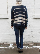Load image into Gallery viewer, Casual Knitted Stripe Cardigan Jacket
