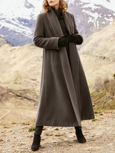 Load image into Gallery viewer, Fashion Long-Sleeved Lapel Warm Coat
