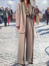Load image into Gallery viewer, Fashion Casual Solid Color Loose Ladies Two-piece Suit
