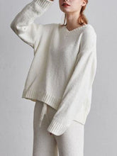 Load image into Gallery viewer, Women&#39;S Fashion Warm Round Neck Long Sleeve Knitted Two-Piece Suit
