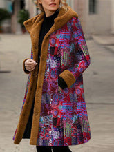 Load image into Gallery viewer, Ladies Printed Cotton-padded Jacket Casual Coat
