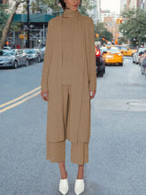 Load image into Gallery viewer, Women&#39;s Round Neck Simple Knitted Solid Color Three-piece Suit
