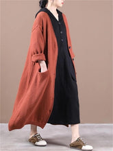 Load image into Gallery viewer, Autumn And Winter Women&#39;S Loose Solid Color Long Sweater Coat
