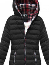 Load image into Gallery viewer, Women&#39;S Warm Solid Color Pocket Zipper Hooded Cotton Jacket
