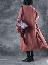 Load image into Gallery viewer, Autumn And Winter Casual Loose Contrast Color Women&#39;S Sweater Dress

