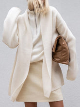 Load image into Gallery viewer, Solid Color Long-sleeved Knitted Cardigan Sweater Coat
