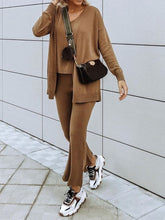 Load image into Gallery viewer, Casual Long-sleeved Knitted Three-piece Suit
