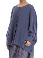 Load image into Gallery viewer, Casual Loose Solid Color Bat Sleeve Round Neck Top
