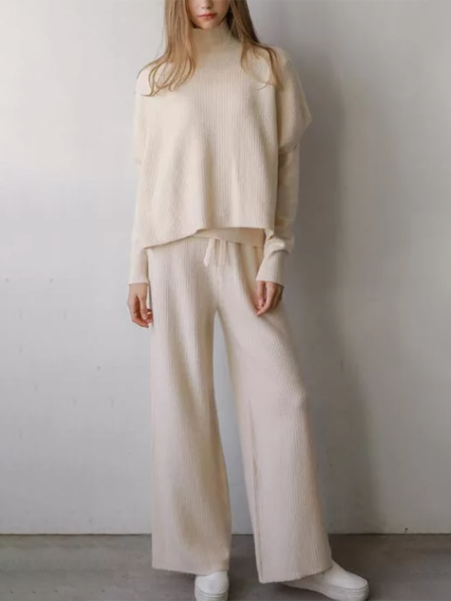 Minimalist Casual Two-Piece Sweater For Women