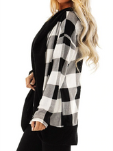 Load image into Gallery viewer, Checkered Fashion Long Sleeve Casual Simple Top

