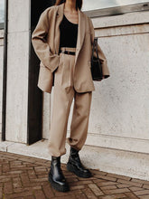 Load image into Gallery viewer, Women&#39;s Solid Color Suit Casual Two-piece Suit
