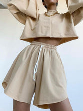 Load image into Gallery viewer, Fashion Casual Round Neck Long Sleeve Solid Color Two-piece Suit
