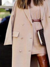 Load image into Gallery viewer, Fashion Double-breasted Casual Solid Color Thick Coat
