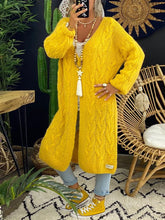 Load image into Gallery viewer, Solid Color Knitted Long Cardigan Jacket
