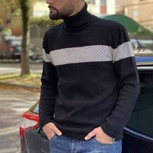 Load image into Gallery viewer, Men&#39;S Fashion Contrast Casual Turtleneck Sweater
