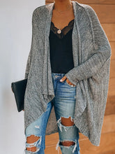 Load image into Gallery viewer, Irregular Casual Loose Long-sleeved Knitted Cardigan
