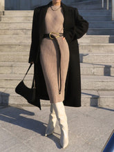 Load image into Gallery viewer, Casual Solid Color Long Sleeve Round Neck Knitted Dress
