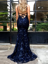 Load image into Gallery viewer, Straps and Sequins Elegant Evening Dress
