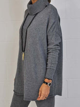 Load image into Gallery viewer, Casual Solid Color Turtleneck Knitted Two-piece Suit
