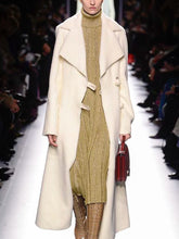 Load image into Gallery viewer, Ladies Casual Fashion Lapel Solid Color Long Coat
