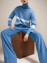 Load image into Gallery viewer, Fashion Casual High Neck Long Sleeve Sweater Suit
