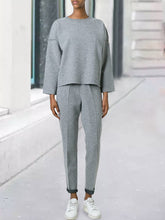 Load image into Gallery viewer, Wide Cuffs Soft and Loose Casual Two-piece Suit
