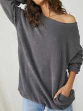 Load image into Gallery viewer, Harley Solid Color Casual Sweater
