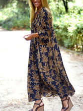 Load image into Gallery viewer, Retro Printed Ethnic Holiday Women&#39;S Dress
