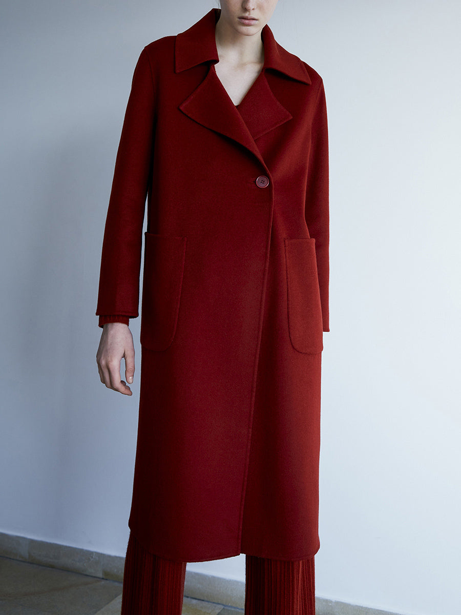 Fashion Lapel Long Sleeve Loose Casual Long Coat